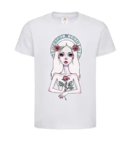 Детская футболка Virgo roses Белый фото