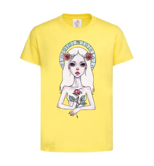 Детская футболка Virgo roses Лимонный фото