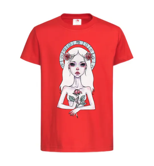Детская футболка Virgo roses Красный фото