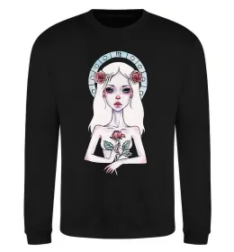 Світшот Virgo roses Чорний фото