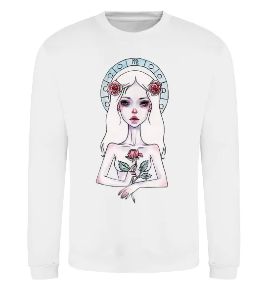 Свитшот Virgo roses Белый фото