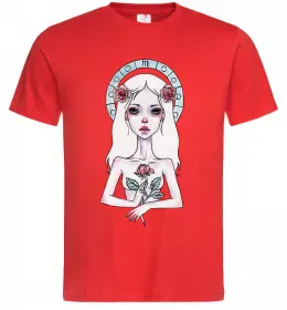 Мужская футболка Virgo roses Красный фото