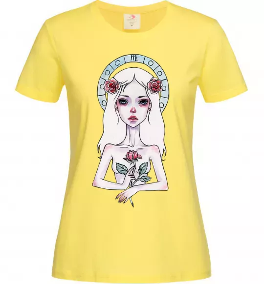 Жіноча футболка Virgo roses Лимонний фото