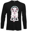 Лонгслив Virgo roses Черный фото