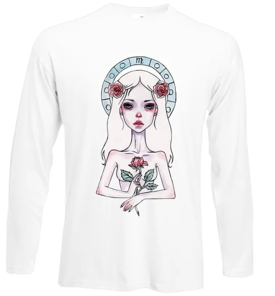 Лонгслив Virgo roses Белый фото