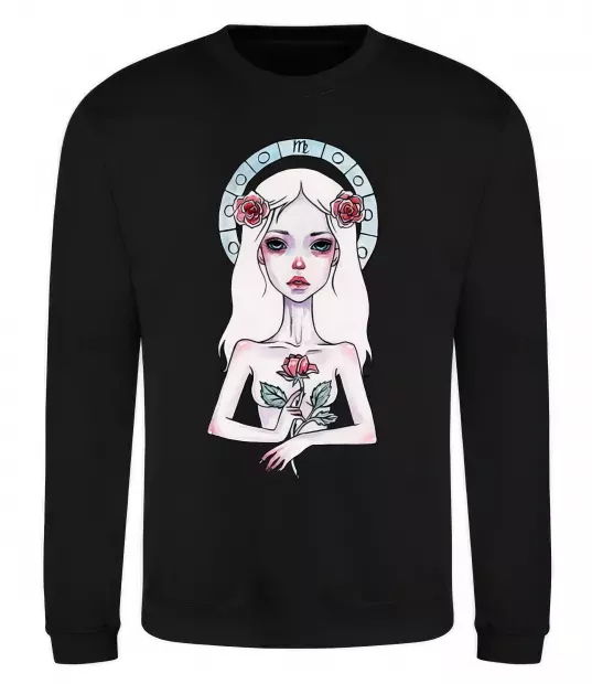 Свитшот Virgo roses Черный фото