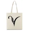 Эко-сумка Овен знак Бежевый Эко-сумка Овен знак Бежевый фото
