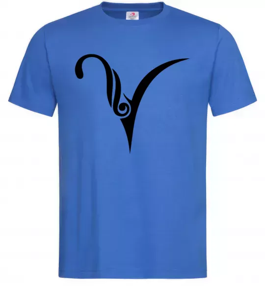 Чоловіча футболка Овен знак Яскраво-синій фото