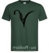 Мужская футболка Овен знак Темно-зеленый фото