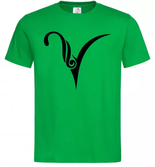 Чоловіча футболка Овен знак Зелений фото