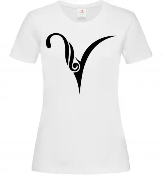 Женская футболка Овен знак Белый фото