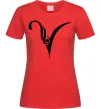 Женская футболка Овен знак Красный фото