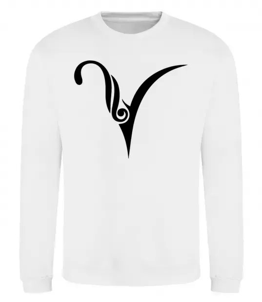 Світшот Овен знак Білий фото