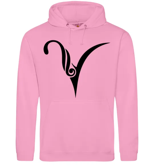 Мужская толстовка (худи) Овен знак Розовый фото
