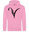 Мужская толстовка (худи) Овен знак Розовый фото