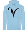 Мужская толстовка (худи) Овен знак Голубой фото