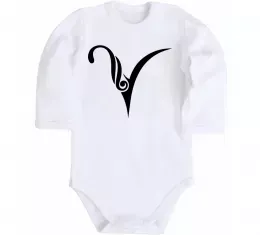 Детский боди Овен знак Белый фото