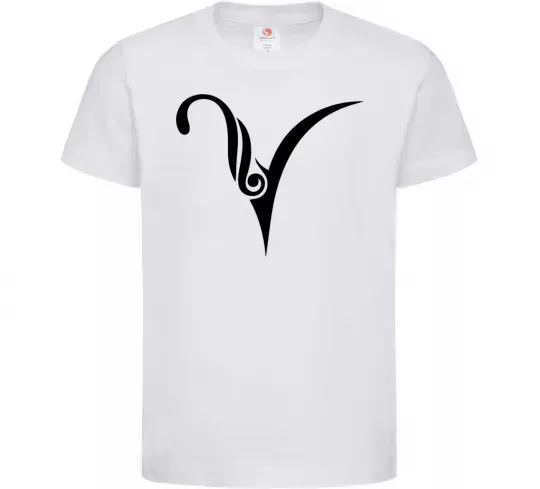 Детская футболка Овен знак Белый фото