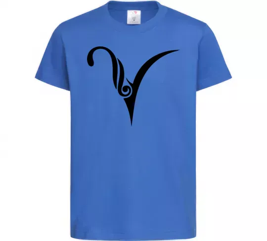 Детская футболка Овен знак Ярко-синий фото