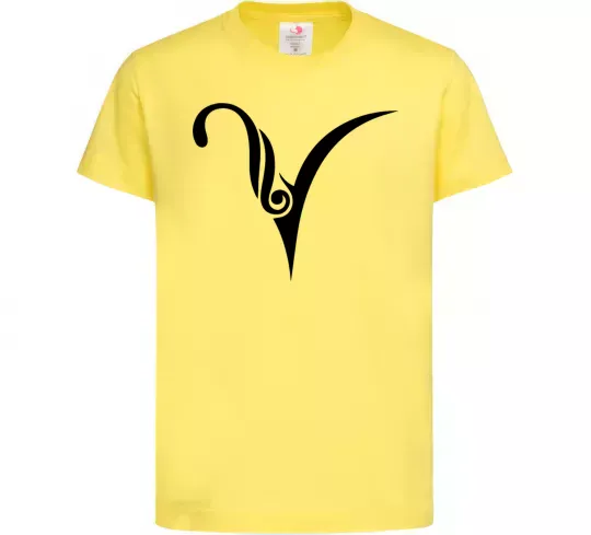 Детская футболка Овен знак Лимонный фото