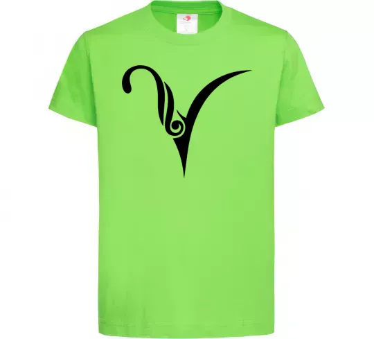Детская футболка Овен знак Лаймовый фото