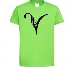 Детская футболка Овен знак Лаймовый фото