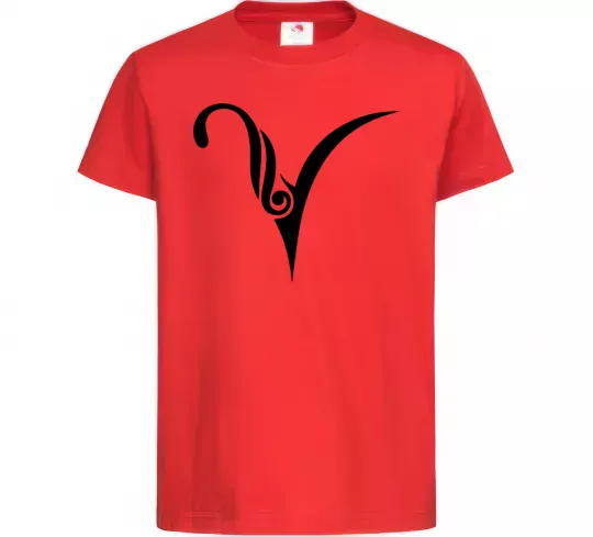 Детская футболка Овен знак Красный фото