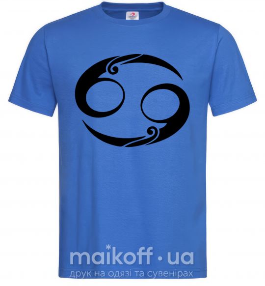 Мужская футболка Рак знак Ярко-синий фото
