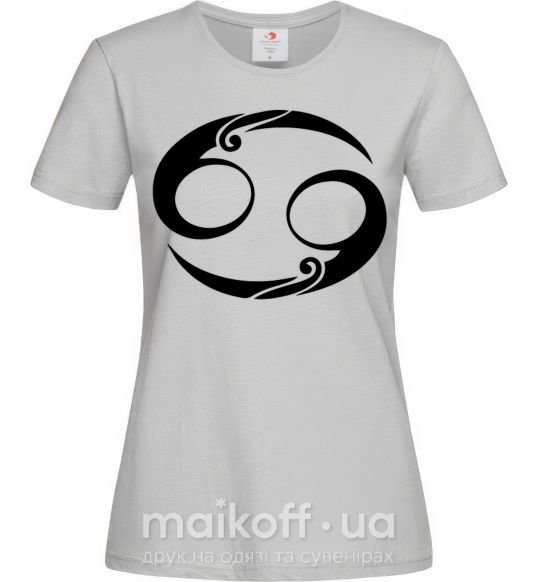 Жіноча футболка Рак знак Сірий фото
