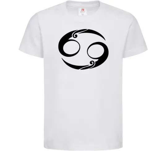 Дитяча футболка Рак знак Білий фото