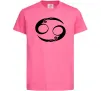 Дитяча футболка Рак знак Яскраво-рожевий фото