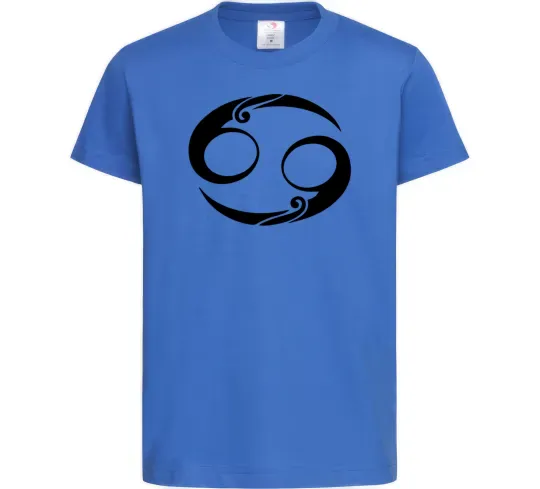 Дитяча футболка Рак знак Яскраво-синій фото