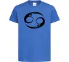 Дитяча футболка Рак знак Яскраво-синій фото