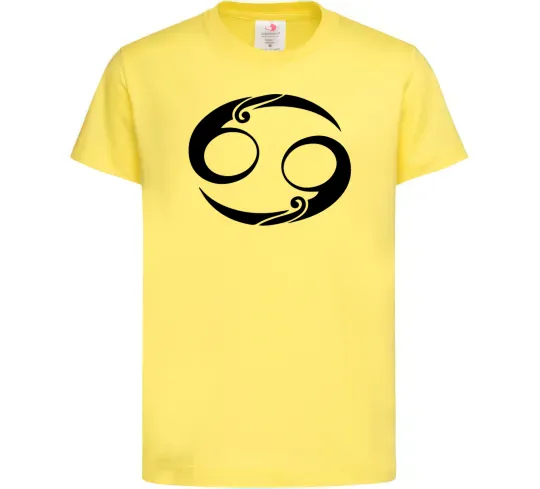 Дитяча футболка Рак знак Лимонний фото