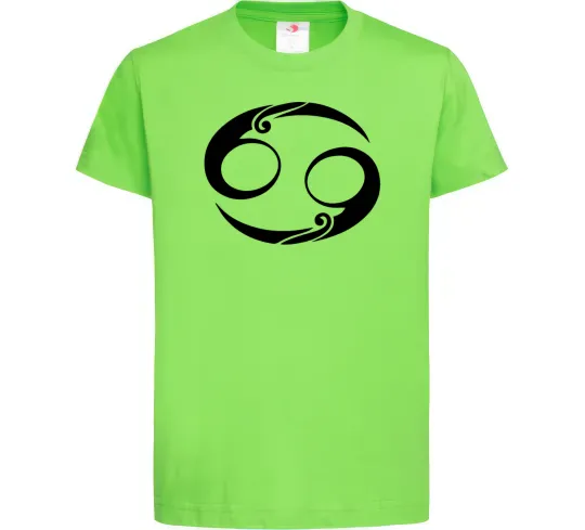 Дитяча футболка Рак знак Лаймовий фото