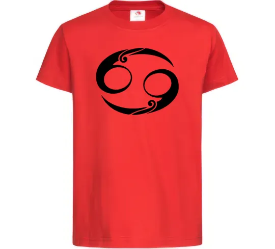 Дитяча футболка Рак знак Червоний фото