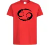 Дитяча футболка Рак знак Червоний фото