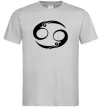 Чоловіча футболка Рак знак Сірий фото