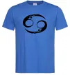 Чоловіча футболка Рак знак Яскраво-синій фото