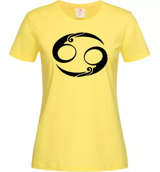 Женская футболка Рак знак Лимонный фото