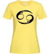 Женская футболка Рак знак Лимонный фото