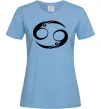 Женская футболка Рак знак Голубой фото
