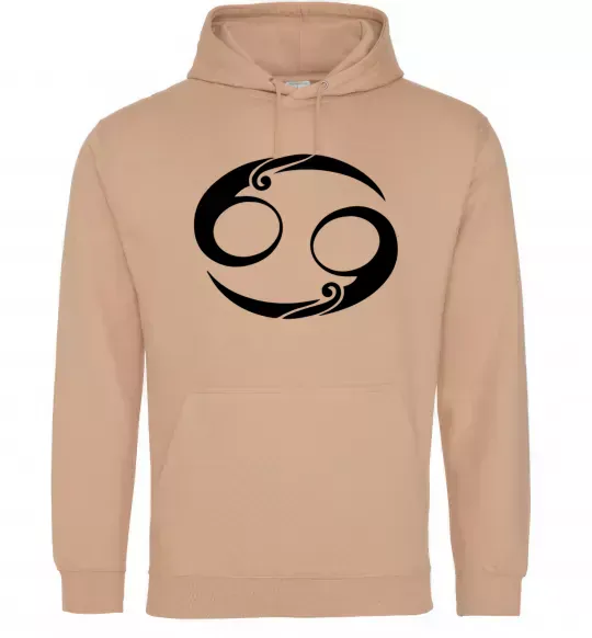 Чоловіча толстовка (худі) Рак знак Пісочний фото