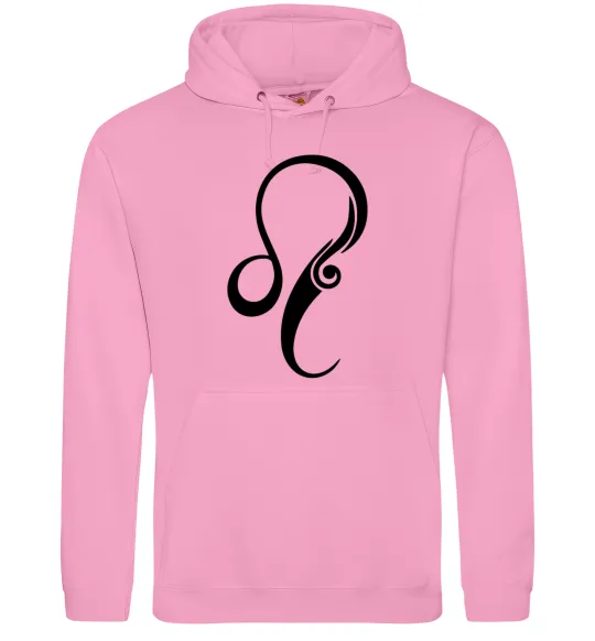 Женская толстовка (худи) Лев знак Розовый фото