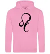 Женская толстовка (худи) Лев знак Розовый фото