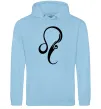 Женская толстовка (худи) Лев знак Голубой фото