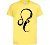 Детская футболка Лев знак Лимонный фото