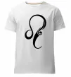 Чоловіча преміум футболка Лев знак Білий фото