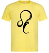 Мужская футболка Лев знак Лимонный фото