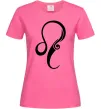 Жіноча футболка Лев знак Яскраво-рожевий Жіноча футболка Лев знак Яскраво-рожевий фото